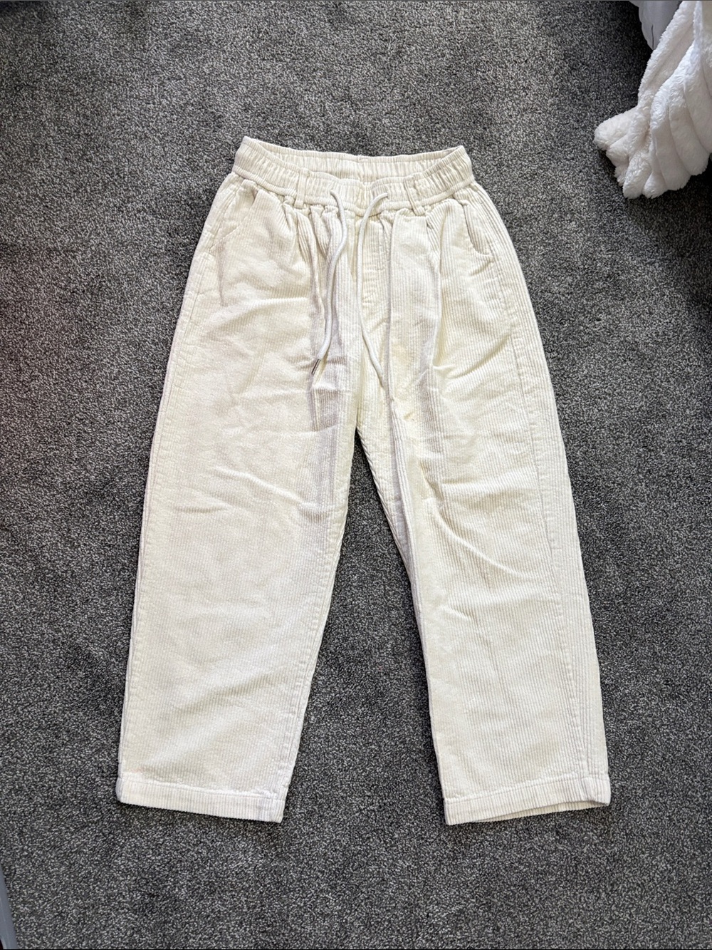 Aelfric Eden Cream Corduroy Drawstring Pants